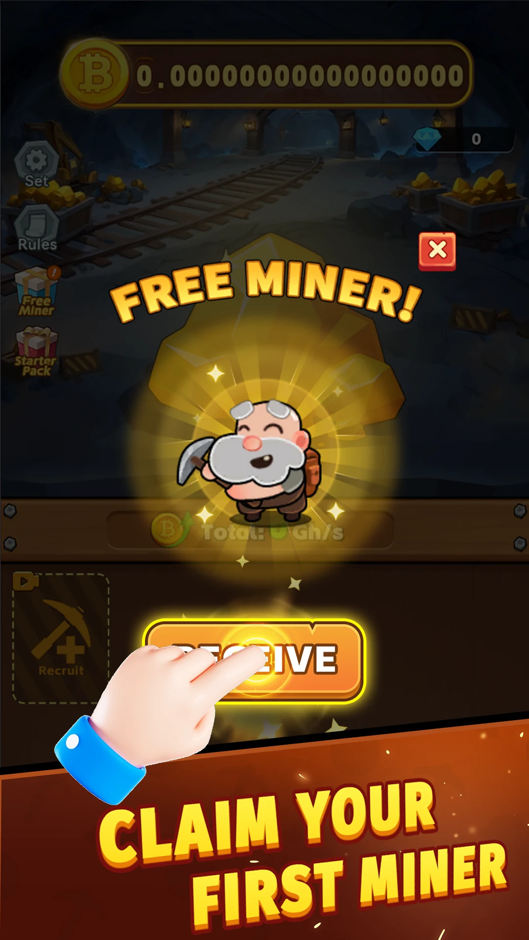 Bitcoin Miner - Gold Diggers screenshot